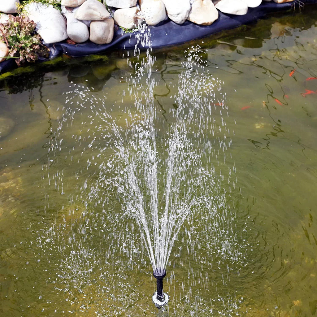(No Liquid and for Solar Protection with Backup 25W 370GpH Pump Panel 18V Battery) rium Solar DC 25W Liquid KIT: Pump Fountain, Pond, Fish Dry-Run