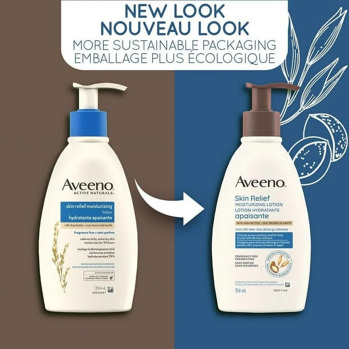 Unscented Relief Therapeutic Itchy Dry, Moisturizing & Complex, Skin Oat Aveeno 24-Hour Butter for Shea with Lotion Natural Sensitive for Skin Skin Triple Extra Lotion
