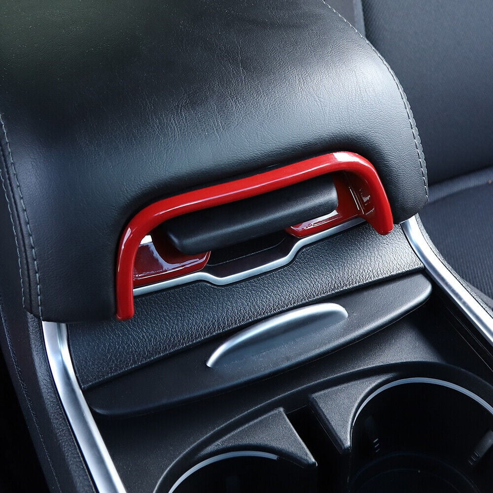Button m Teledu , 2pcs Center Trim Console ABS Armrest Red