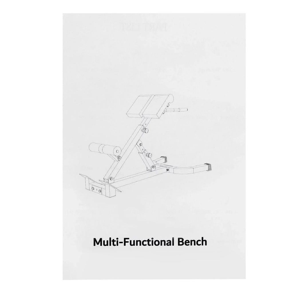 Tilt Hyperextension Angle Extension Back Position Machine, 150kg/330lbs Angle Chair W/ Height Adjust Roman Bench 5