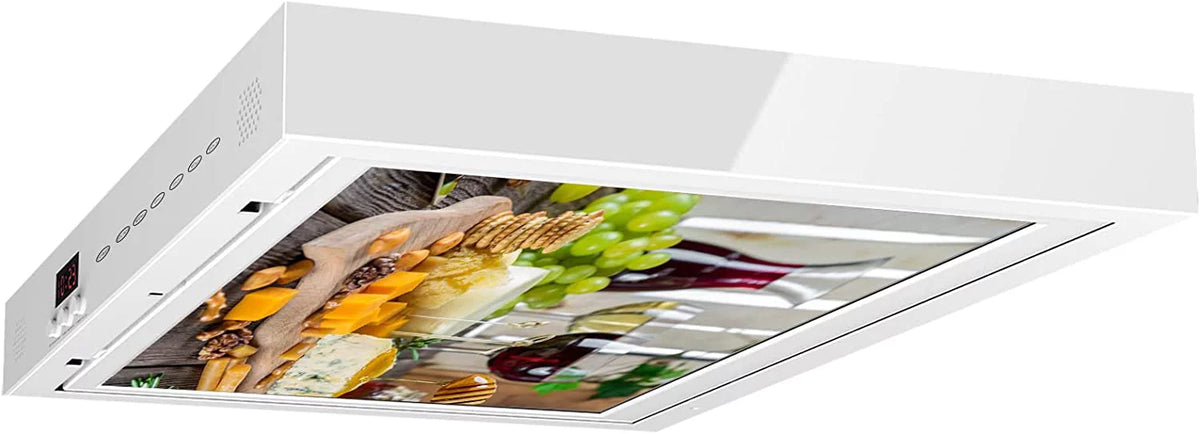 TV, Under Google WiFi Assistant Android 1080P Built-in Cabinet Support Google Play, Smart TV Kitchen Bluetooth inch Smart FHD TV, SYLVOX 15.6