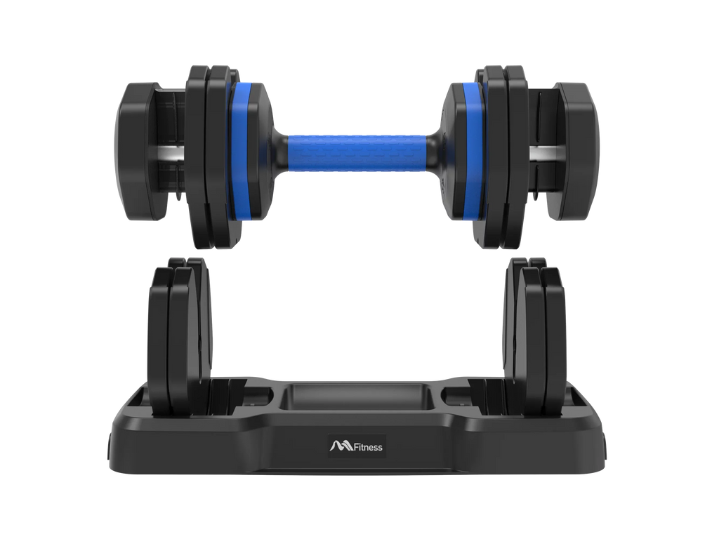 for Dumbbell Handle, x2 Turning Set Fast Adjust Full with Anti-Slip of 55lb Dumbbell Workout Exercise Dumbbell Handle by Weight Adjustable Suitable with Tray, - Fitness 2 Body