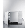 CartOS Serving Cart for in. Space Summit Stainless - with Outdoor Steel 24 Refrigerator