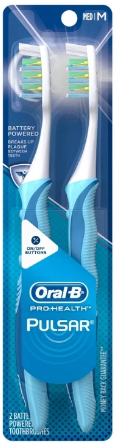 Pulsar Pro-Health Vary, (Pack 2 2) Medium Toothbrushes, Oral-B Pack, Colors Value ea of May