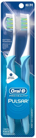 Pulsar Pro-Health Vary, (Pack 2 2) Medium Toothbrushes, Oral-B Pack, Colors Value ea of May
