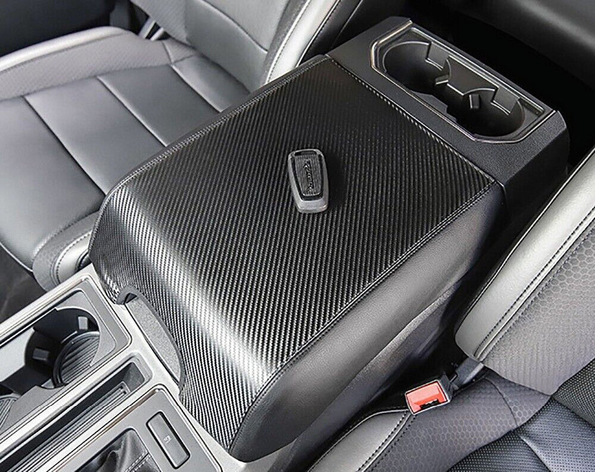 Teledu Cover Console Leather F150 Protector Pad Carbon Armrest Center
