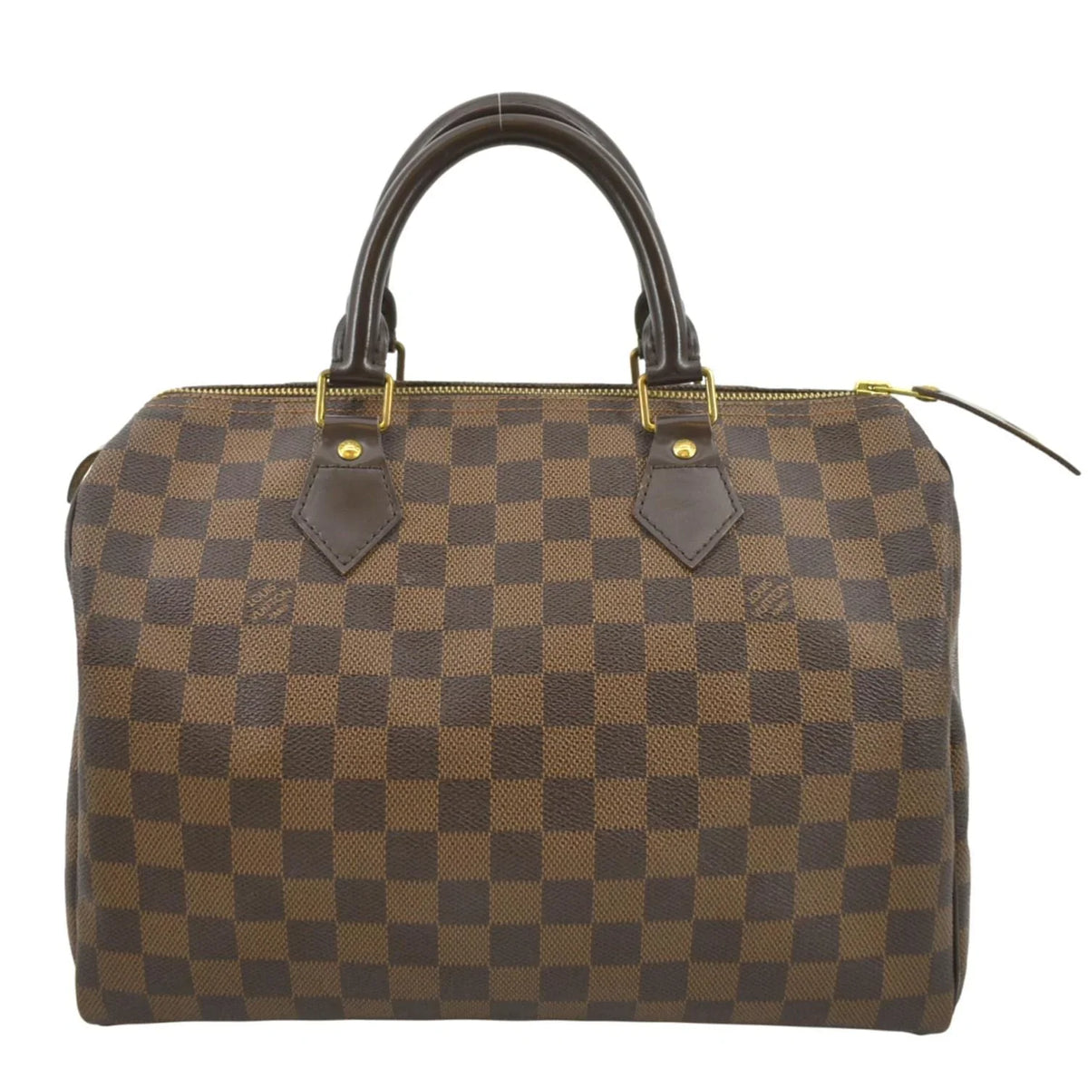 LOUIS Satchel VUITTON Bag Damier Ebene 25 Speedy Brown Used