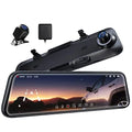 Night Camera, Assistance Pelsee Parking Cam, Mirror Voice QHD and Cam for View Vision, 2.5K Cars Reversing 1440P 12'' Trucks, Dash P12 Front Control, Mirror Rear Dash Assistance, Dual and