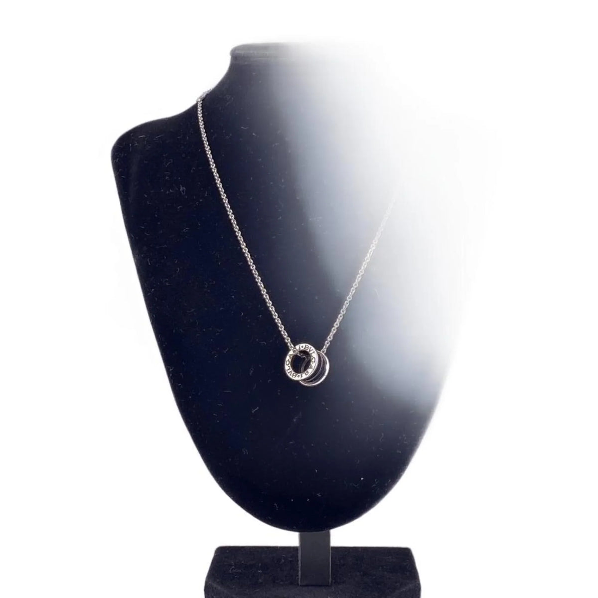 925 (Fair) Pre-Owned the Zero Necklace Children BVLGARI B. Save Charity One Black Men's Z0005229 Women's