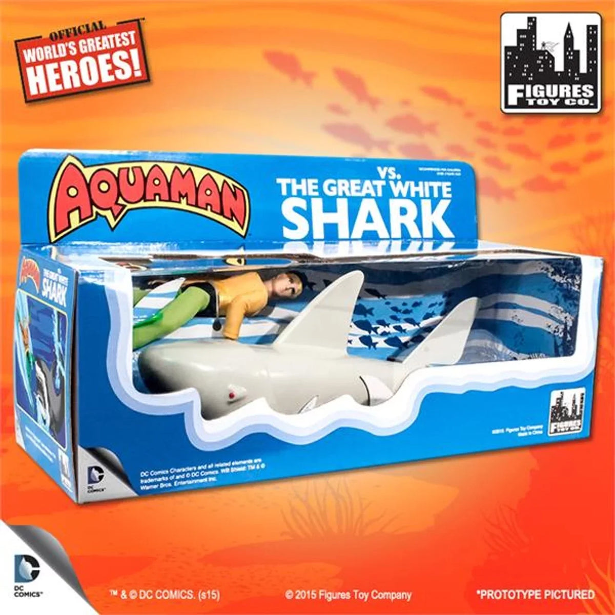 DC man Action Vs. White Retro Retro The Shark Great Figure