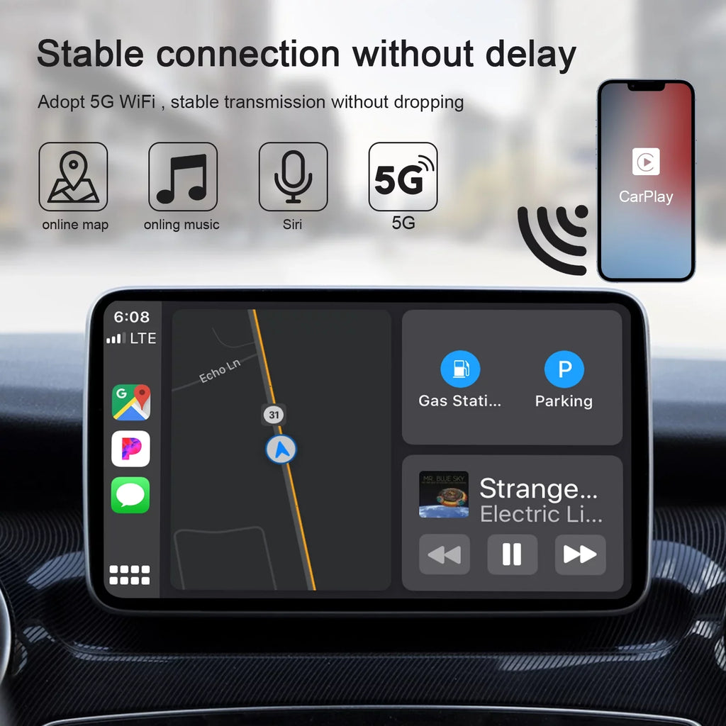 Replacement Carplay iPhone for Apple Player Navigation USB IOS Car Wireless Dongle Adapter