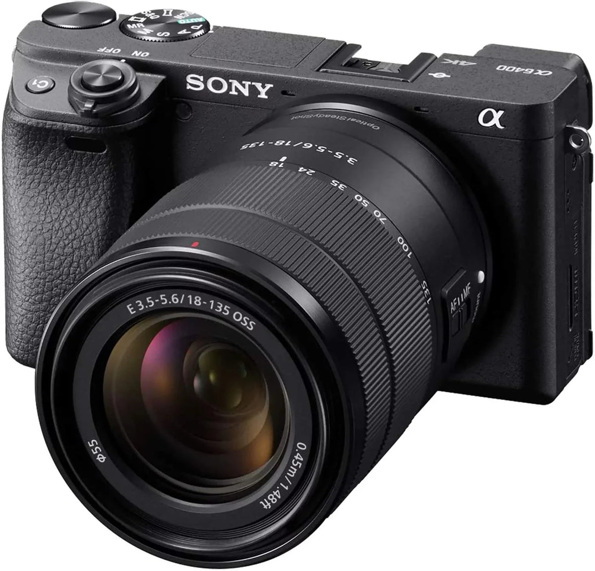 '- Mount E - 18-135mm Sony Restored & Cameras Compatible Mirrorless Camera Alpha (Refurbished) a6400 ILCE-6400M/B Lens