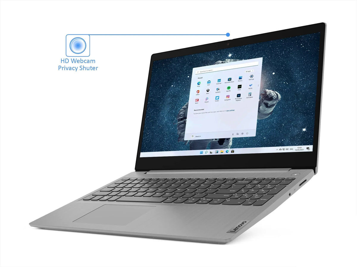 Card 15.6" IdeaPad S Laptop, 12GB i3-1115G4 NVMe Core Intel 11 Reader, 4.1GHz, Lenovo Upto RAM, 3i HDMI, Pro Wi-Fi, Display, FHD Windows SSD, 256GB Bluetooth,