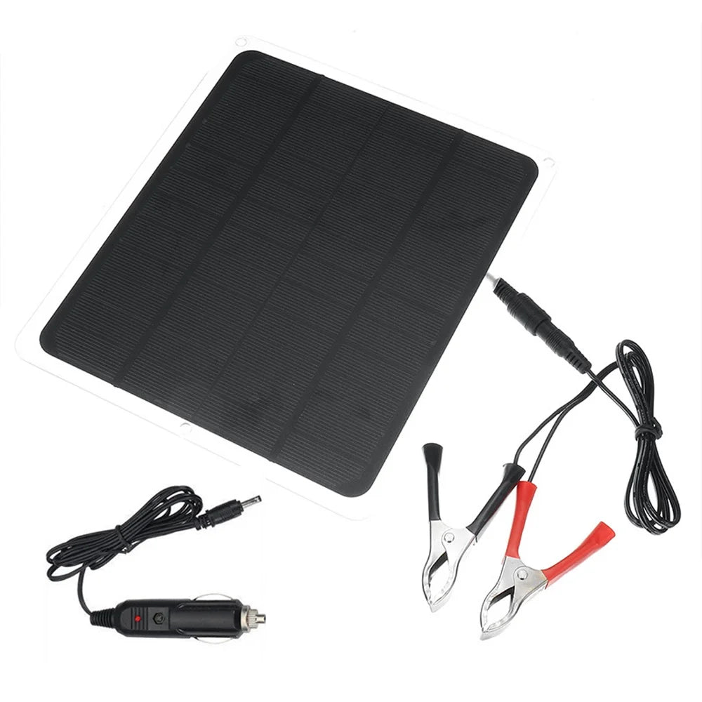 Outdoor Panel Tool, - Light/Fan Portable Panels Removable USB, Camping/Hiking, Car Solar 20W Recharging Silicon Monocrystalline