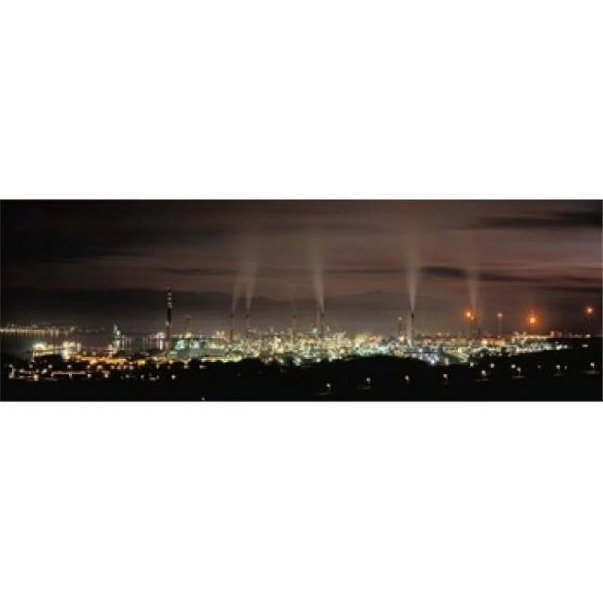 12 at refinery view up Panoramic Images night at Images angle Spain La a De - High Andalusia x oil Panoramic 36 by Poster Print of La lit Concepcion