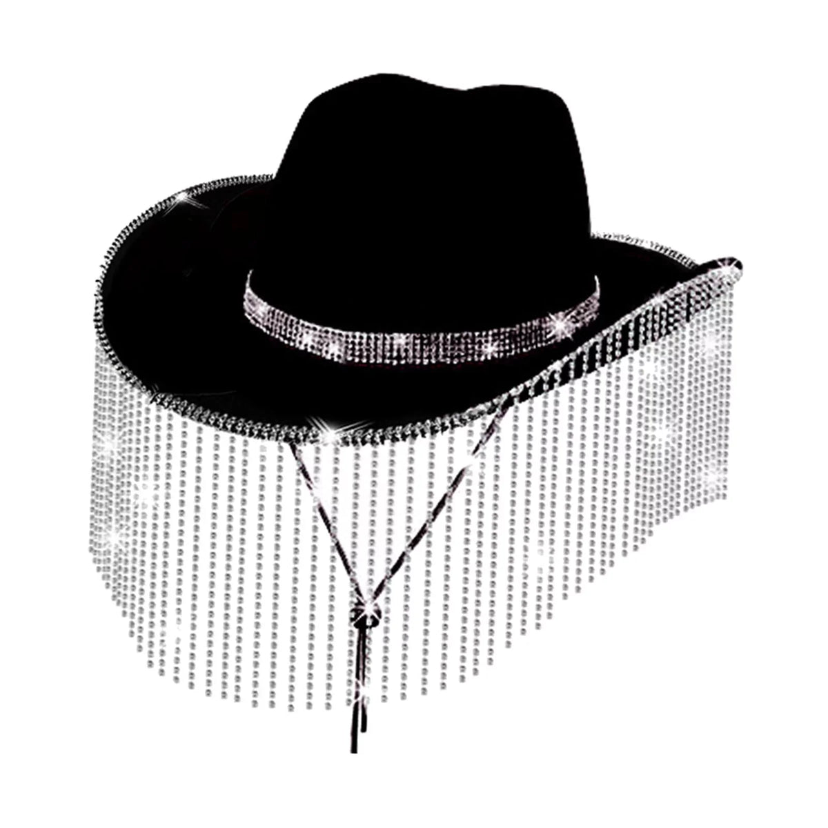 Hat Camping for Beach Unisex Men Cowgirl Festivals Strap Sun Segolike Protection Hat with Sun Chin Black Lightweight Backpacking Street Hat Cowboy Sunhat