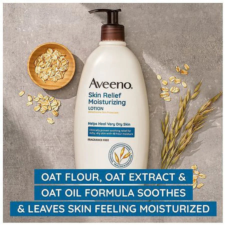 Aveeno fl for Skin oz Moisturizing Very Dry Relief Fragrance-Free Skin Lotion 33.0