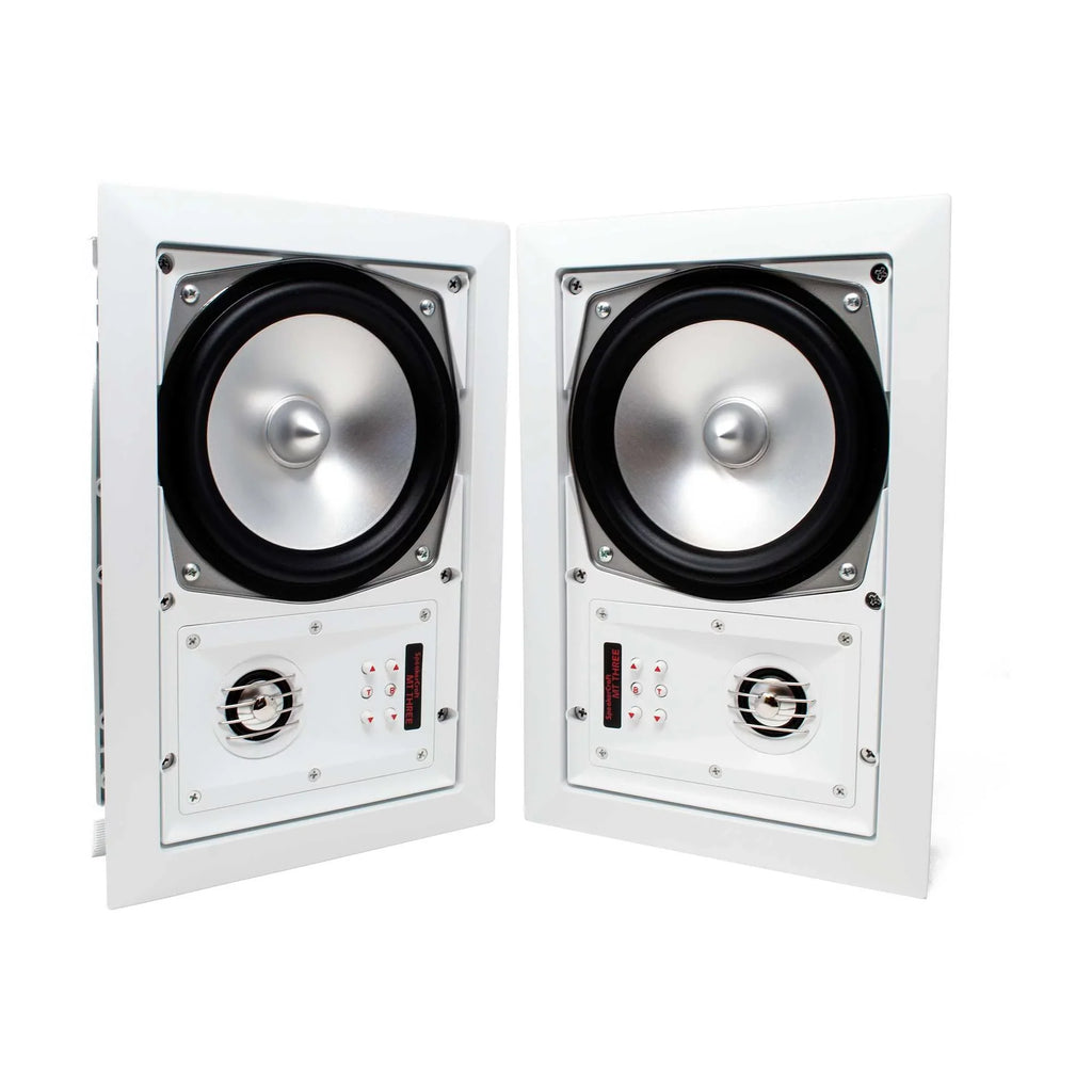 MT6 Three or 4 In-Wall - Includes Ceiling pair, - total) of speakers SpeakerCraft Speaker White Grill 8 (Multipack