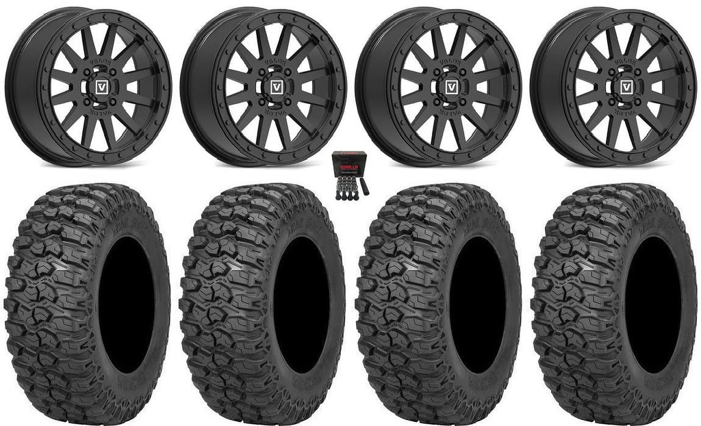 Ranger Beadlock PRO Wheels 1000 Trail XP Saw 900/1000 30" Tires V05 / XP XP 14" RZR Polaris / 2.0 Black Valor