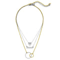 Heart, Layered Link Chevron, Circle Teens Box Inc Necklace Blue Women, Boutique | s Mixed for