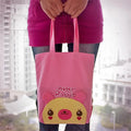 Embroidered 10.6 - 2.1 Bag & Bag Fabric Shopper Art Applique in. Kids x Tote Pretty x Rabbit HQ-36-RABBIT 9.5