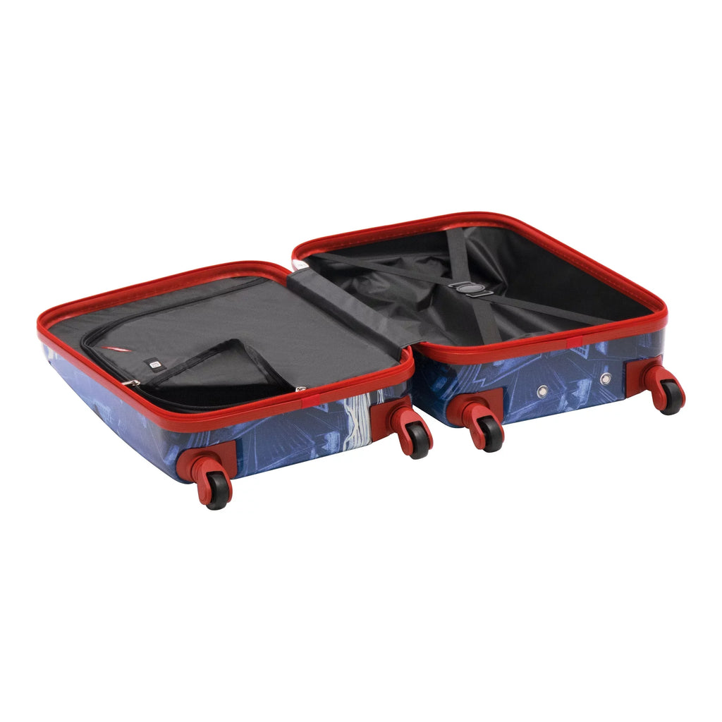 Carry Wheels, Spider-Man Suitcase Rolling Blue with 21 Marvel Inch Hardshell Kids On Luggage,