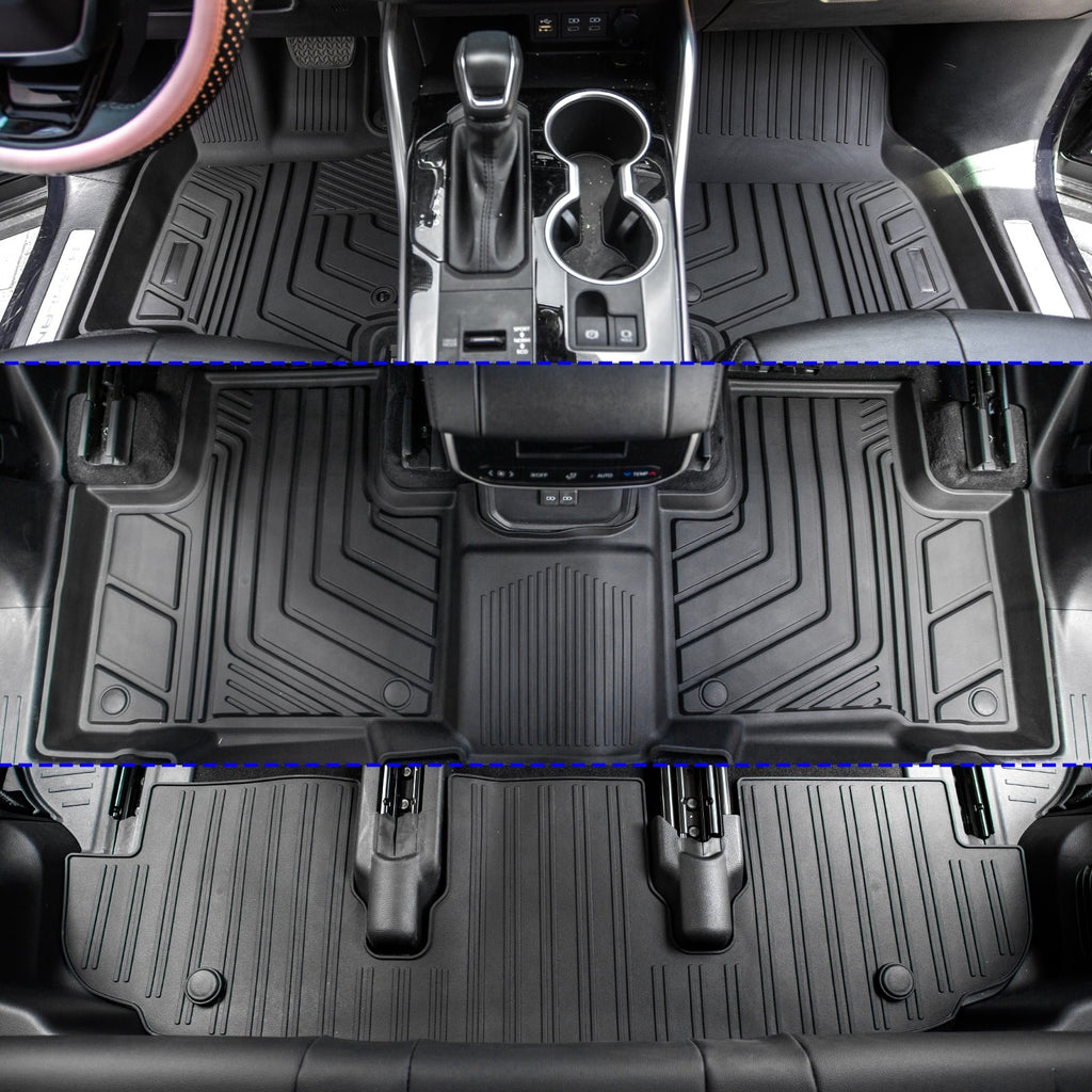 Mat Floor Seats Cargo Highlander Trunk Highlander Toyota 7 2020-2024 Accessories Fit 2023 Mats r