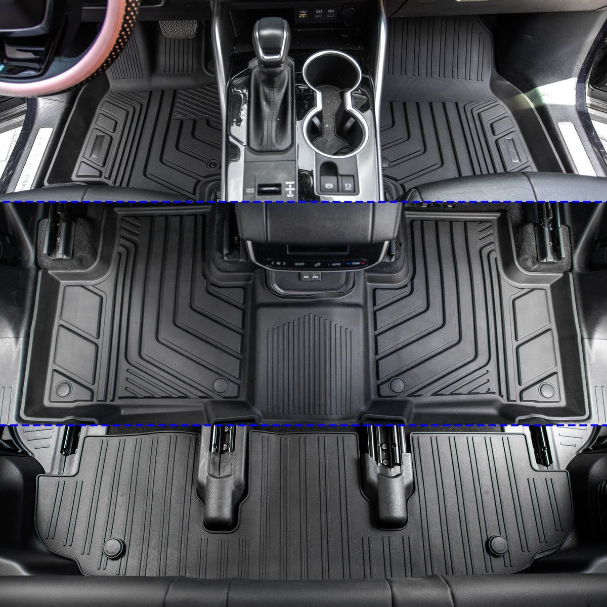 Mat Floor Seats Cargo Highlander Trunk Highlander Toyota 7 2020-2024 Accessories Fit 2023 Mats r