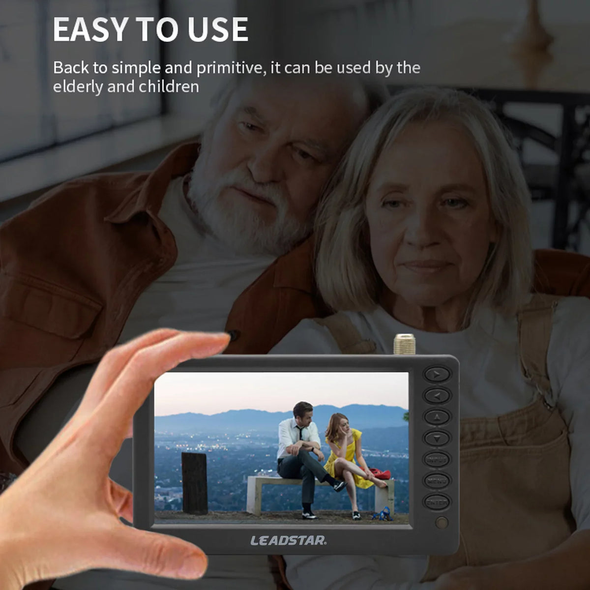 TV Includes and Control Portable Card Playback, Radio, Pocket-Sized Disk Television, Multimedia - U Player 5-inch Remote Player, LEADSTAR Digital TF D5 ATSC Car Screen,