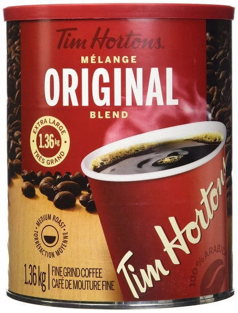 Hortons from Medium Coffee, Canada} Blend,1.36kg/ Original Large Tim 100% {Imported Fine Grind Roast 48oz., Arabica Extra