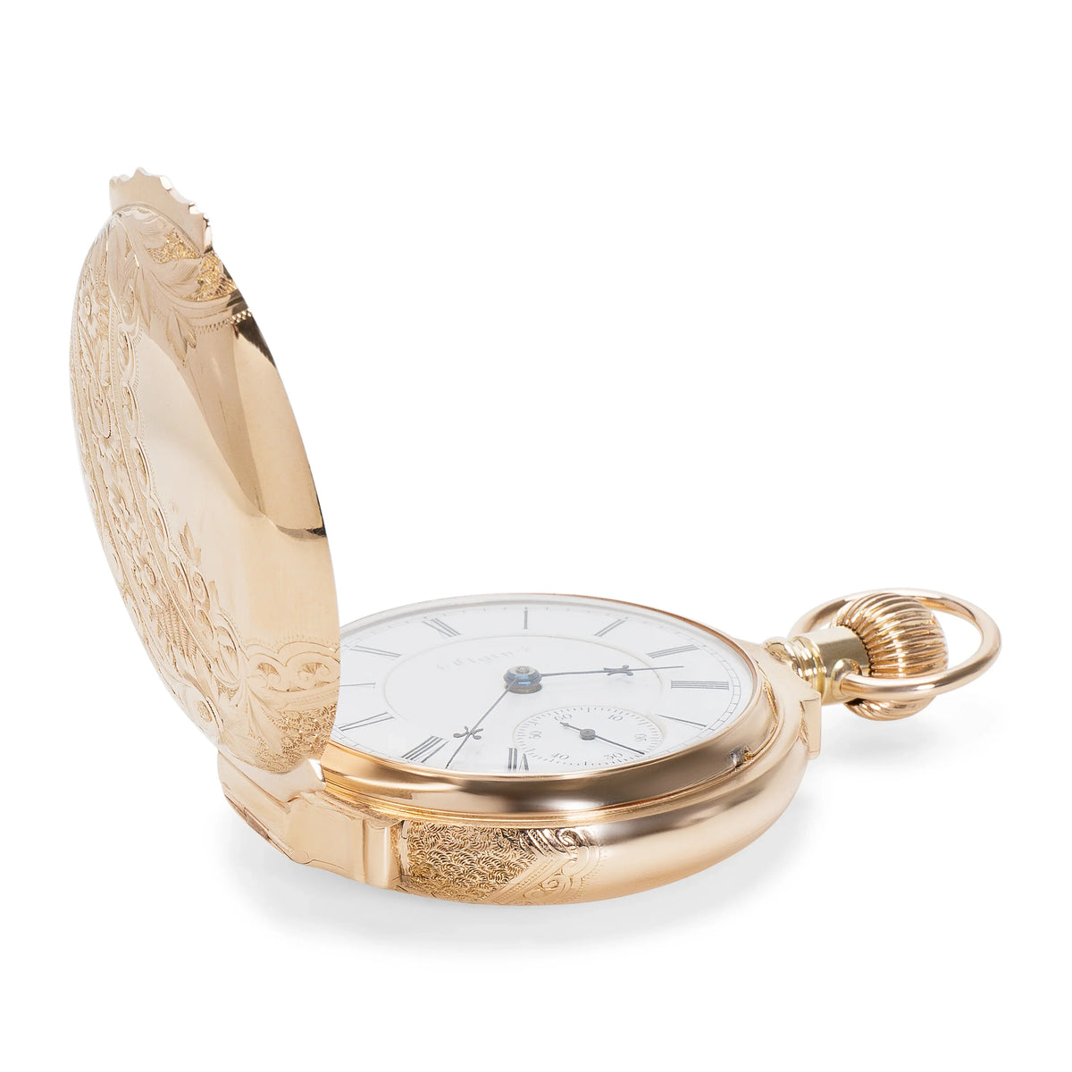 Raymond 14KT Watch Elgin Yellow Pre-Owned in W. Gold Men's B.