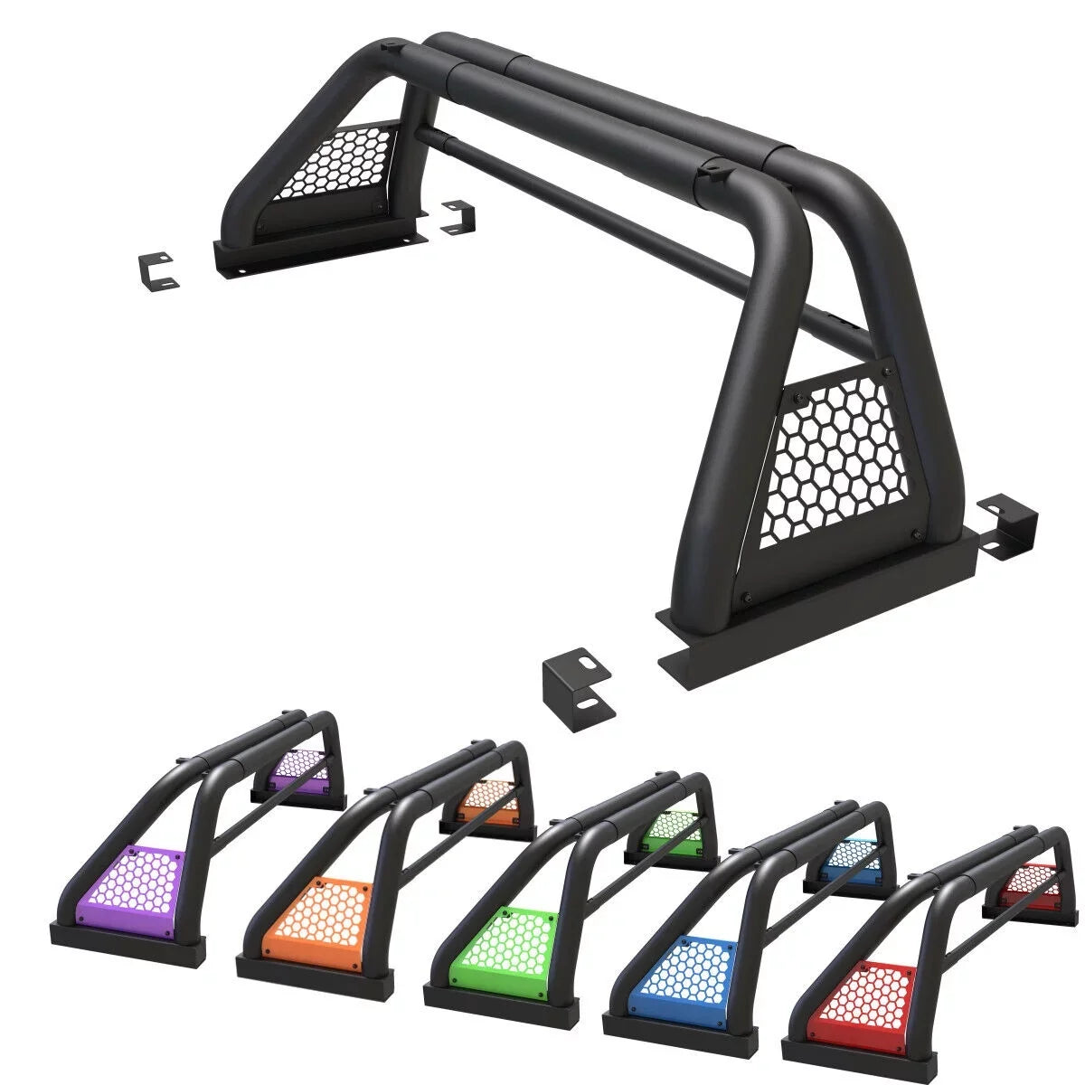 Fit Truck Roll Adjustable Ford For 2019-2023 Sport Chase 62.9-74.7" Ranger Rack Bed Bar Bar