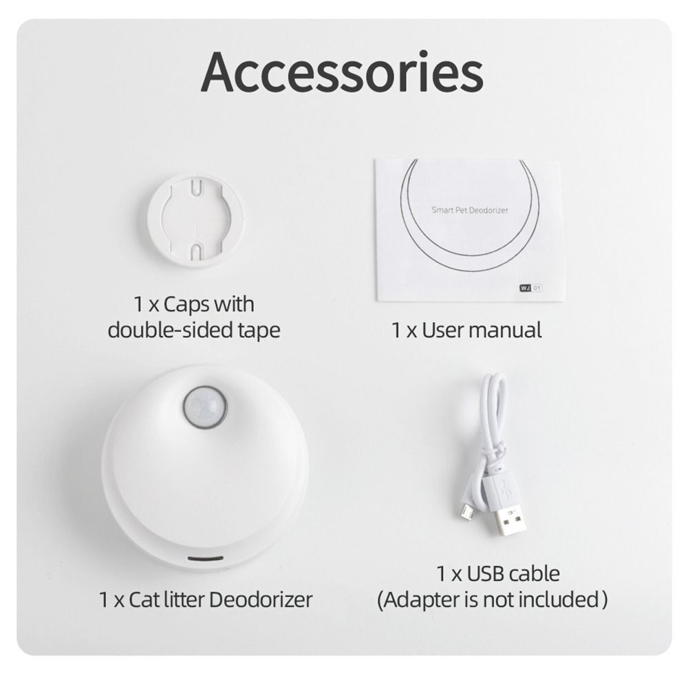 Smart Deodorizer Odor Cat Purifier Cleaner Pets Rechargeable Deodorization Air