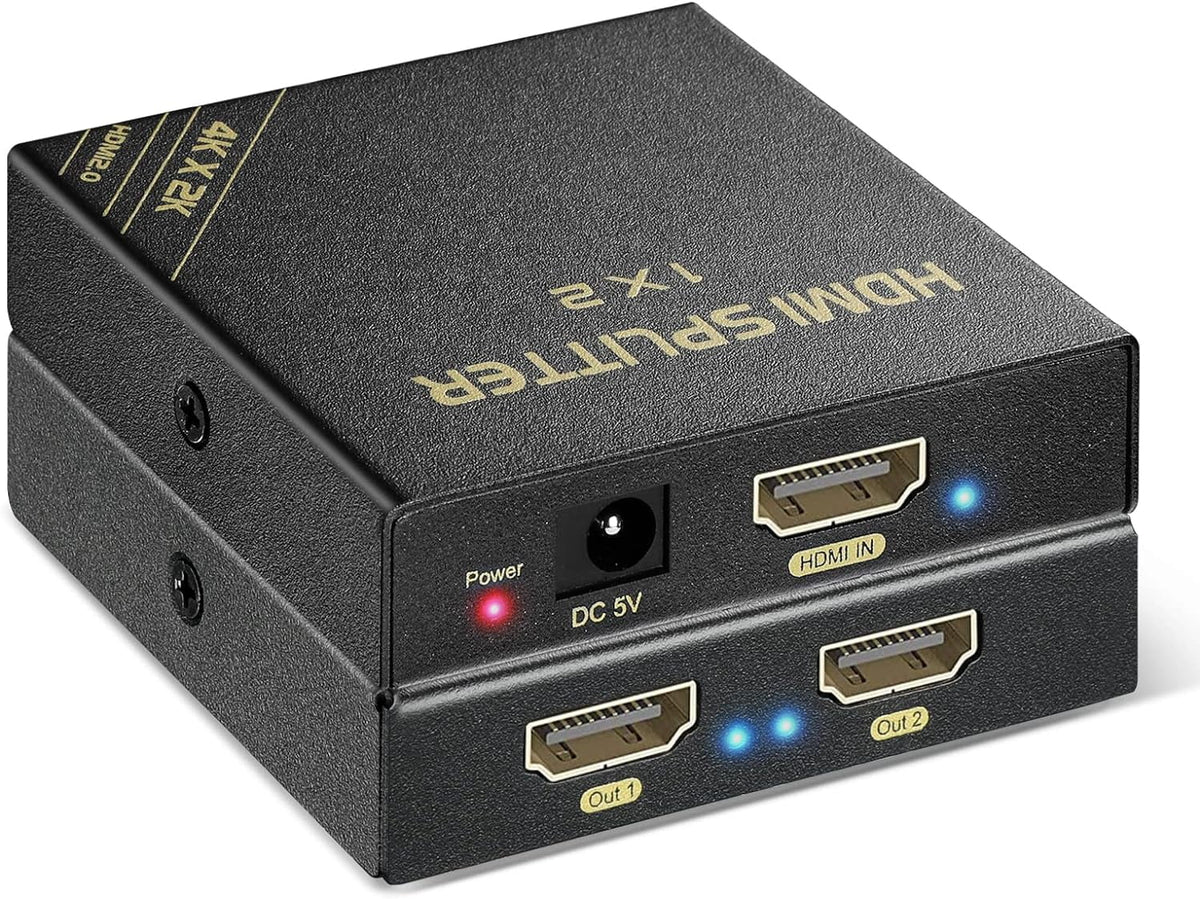 HDCP Out Splitter - Byp, Atmos 2 1 with Consoles, HDMI PS4, in Dolby 4K Gaming - Compatible HDR, Nintendo PS5,