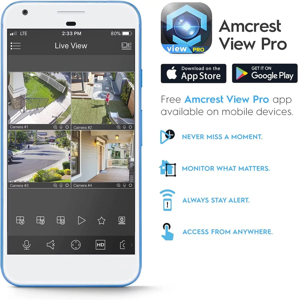 Camera POE Security Outdoor 3840x2160, in Amcrest MicroSD, POE Detection, Wide AI IP UltraHD 4K Camera, Weatherproof, 8MP (IP8M-T2669EW-AI) Built Human/Vehicle IP67 (Used) Turret Mic, White Angle,