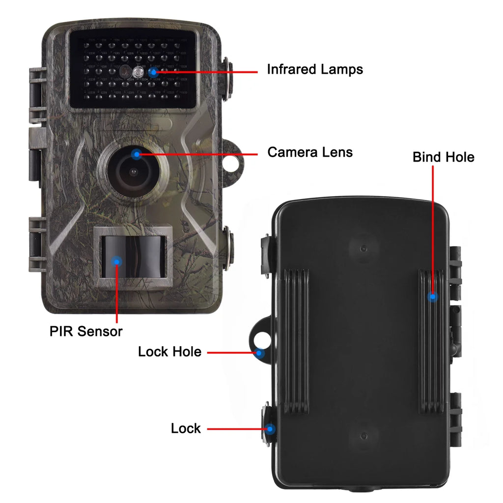 Camera Inch Camera Wildlife Supports IP66 Trigger Activated Night Motion 1080P 0.8s 2.0 Liquidproof 16MP Trail Time Screen Meterk Camera Tracking Vision TFT Color with Infrared