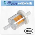 40 Fuel Micron Stroke Kawasaki - Filter for 8-Pack BS12 FH381V 493629 Fuel 691035 Compatible Filter 4 Replacement with Engine