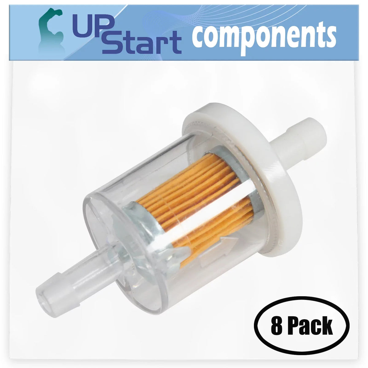 40 Fuel Micron Stroke Kawasaki - Filter for 8-Pack BS12 FH381V 493629 Fuel 691035 Compatible Filter 4 Replacement with Engine