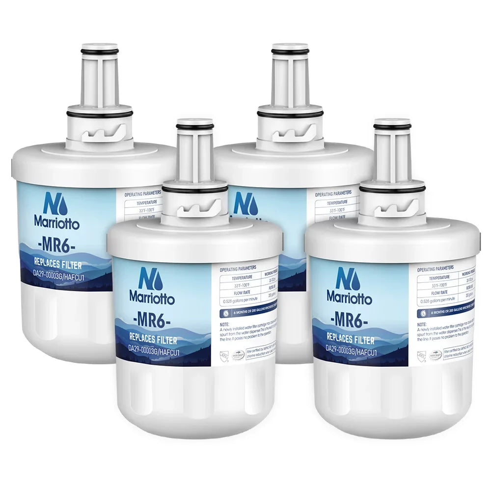4 HAFCU1, RFG237AARS, For Liquid Filter DA29-00003G, Pack MARRIOTTO Replacement