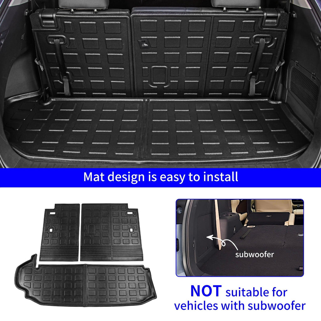 Mat Floor Seats Cargo Highlander Trunk Highlander Toyota 7 2020-2024 Accessories Fit 2023 Mats r