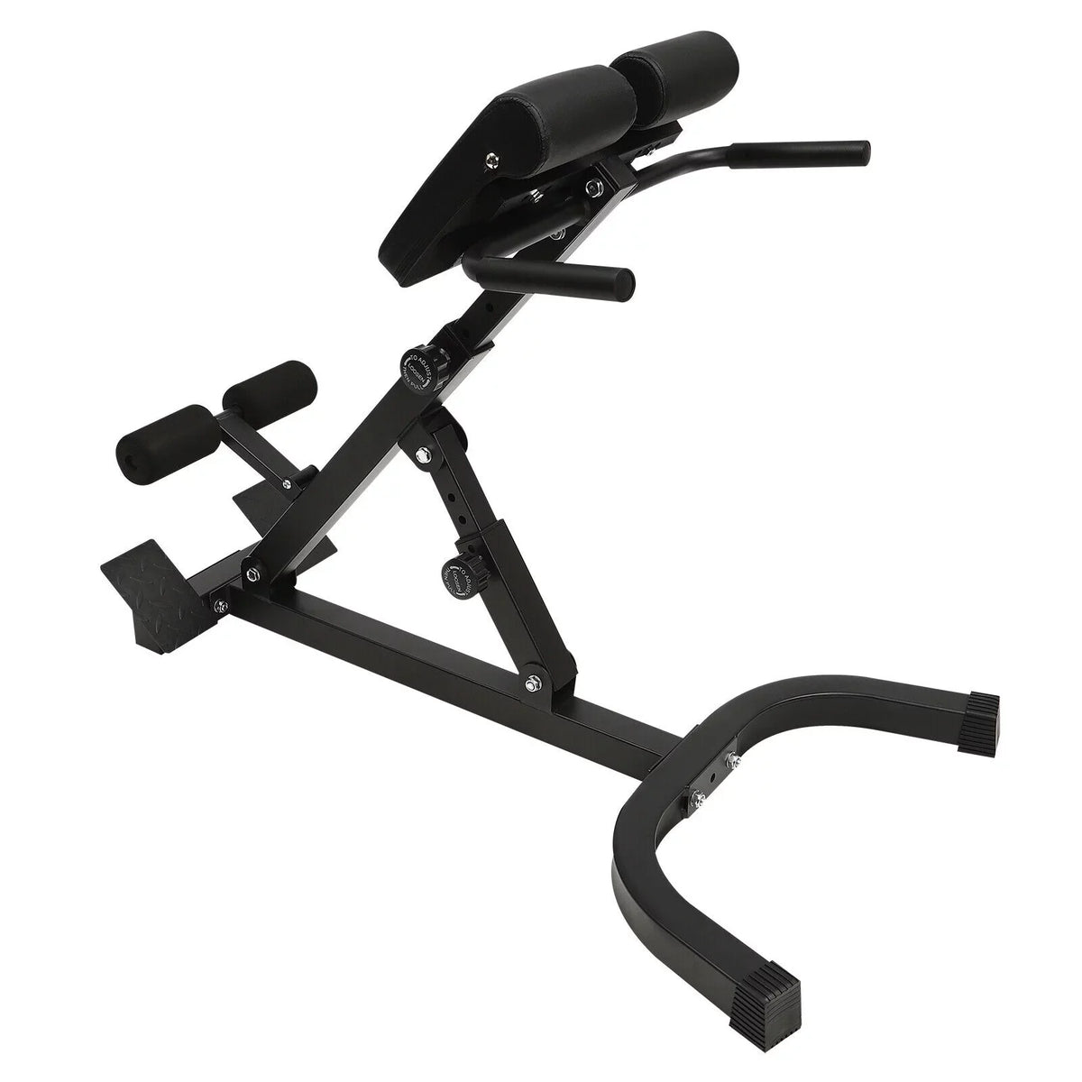 Tilt Hyperextension Angle Extension Back Position Machine, 150kg/330lbs Angle Chair W/ Height Adjust Roman Bench 5