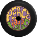 Heart Camera Peace Hippie JL RV Cover Jeep Backup 33 Bus Spare for 2019 Tire Inch Wrangler Love 2018 and