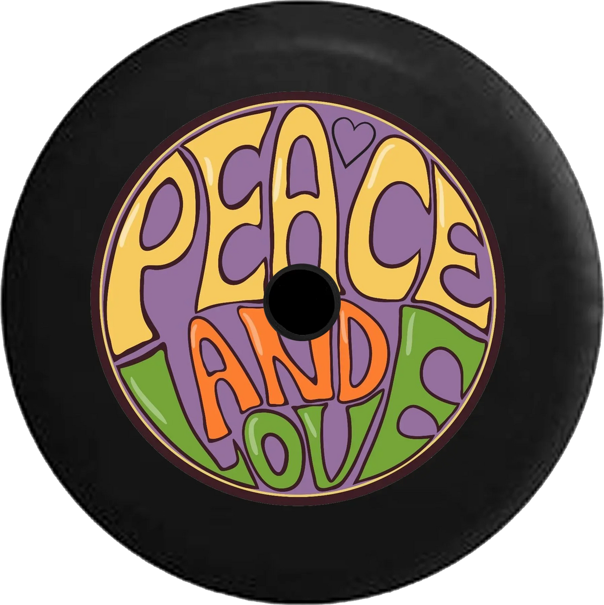 Heart Camera Peace Hippie JL RV Cover Jeep Backup 33 Bus Spare for 2019 Tire Inch Wrangler Love 2018 and