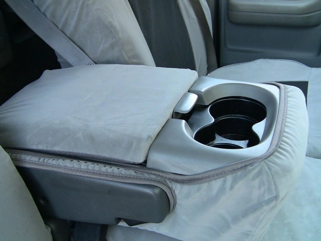 Adjustable With Headrests Center Seat Tone Front Black and Cab F369 Console Super Twill Ford Velour Dark Gray 40/20/40 Two in XLT 2004-2008 Split F150 Opening and