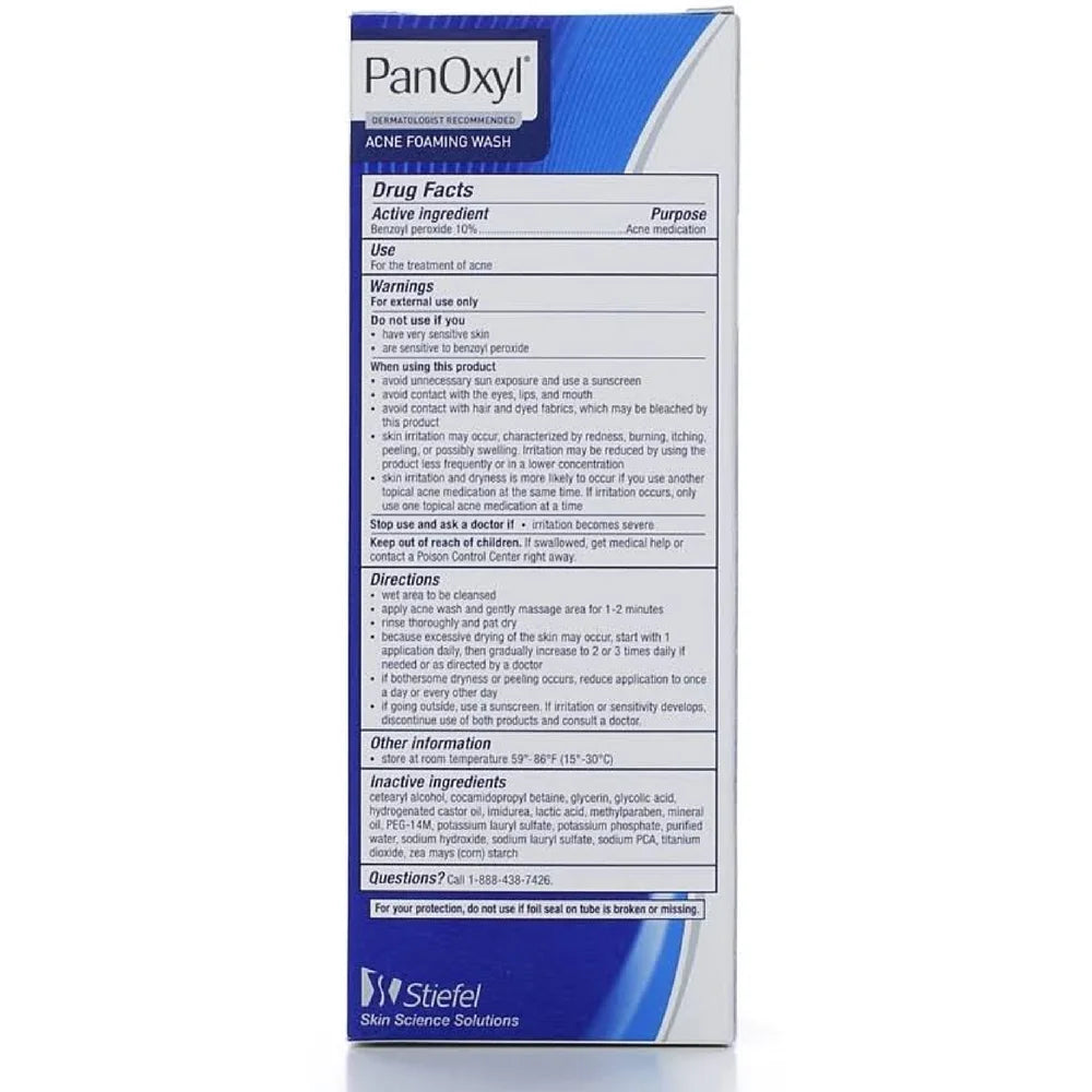 Wash of Acne oz (Pack PanOxyl 5.5 2) 10% Foaming