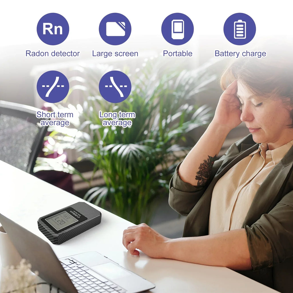 Life Portable Battery Basis Radon Digital Home Detector Radon Operated Detector