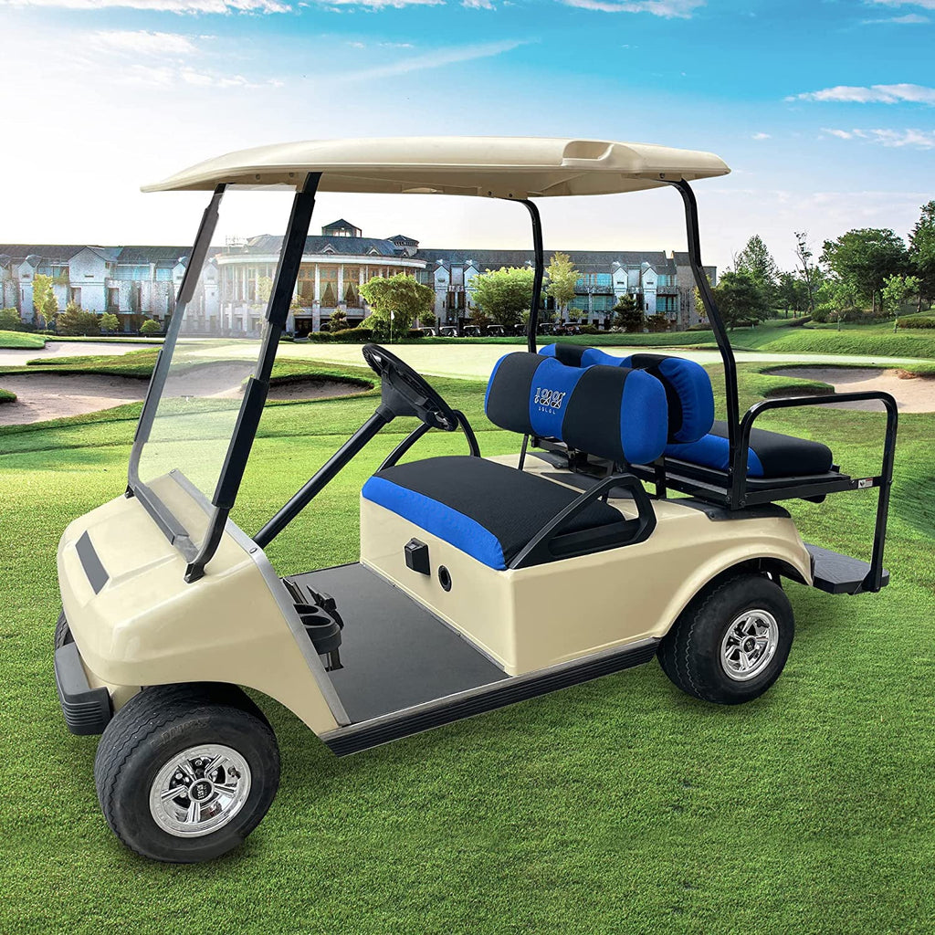 Club 10L0L Blue EZGO & Golf RXV 2000-up Front Cart for Black Rear DS Car Cover Seat Set TXT
