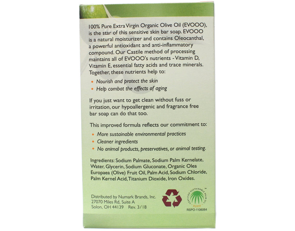 Castile Conti Each Oil 3 - 3.7oz Olive Pack Soap