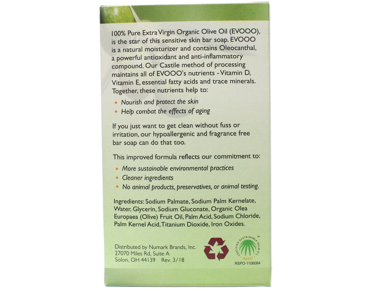Castile Conti Each Oil 3 - 3.7oz Olive Pack Soap