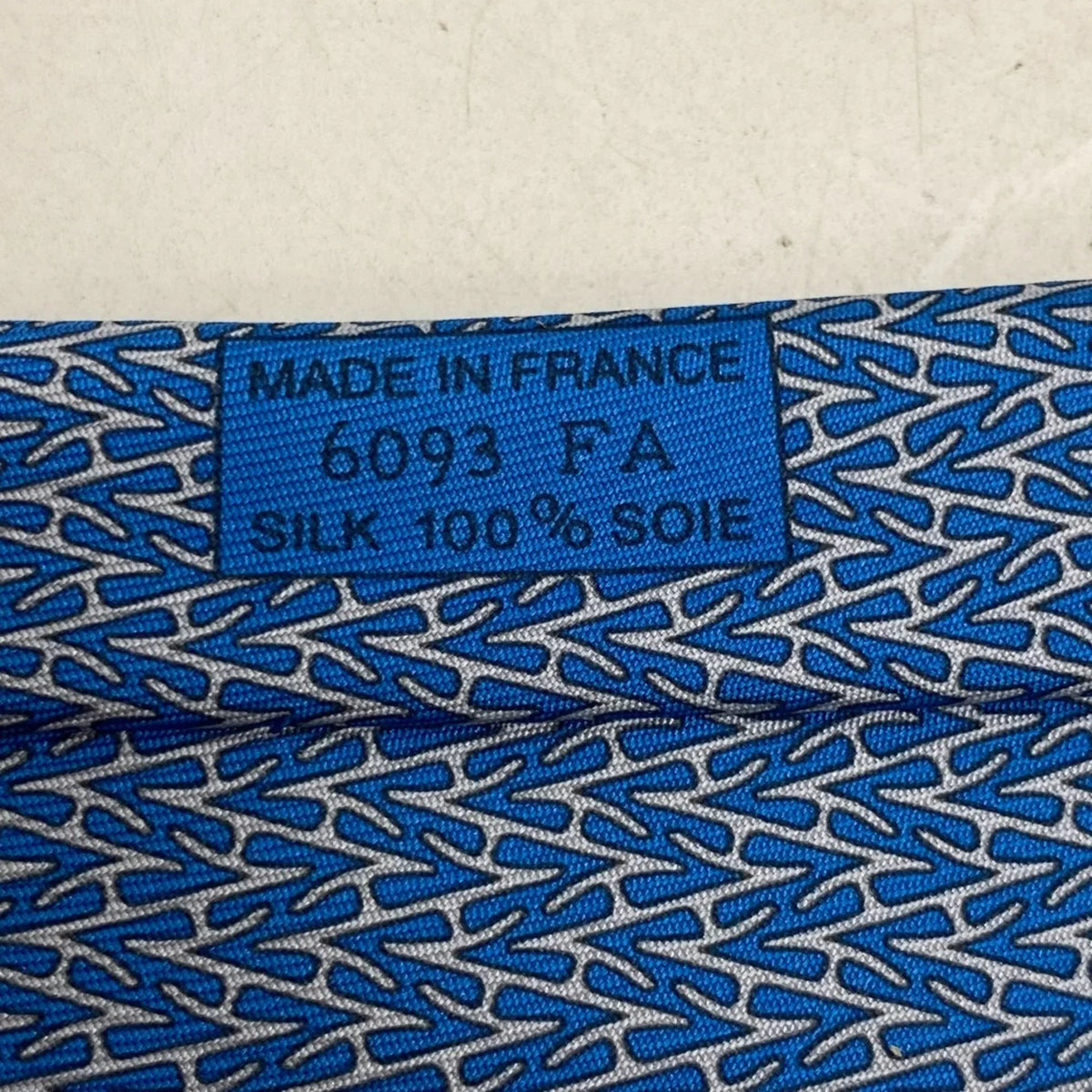 necktie, H-roll New) blue, (Like Pre-Owned HERMES Z0006122 men's